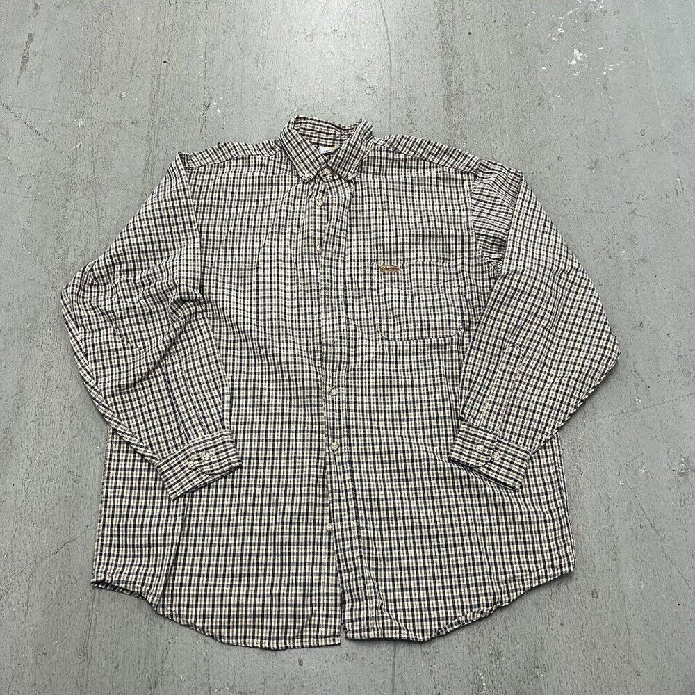 Carhartt‎ Shirt Mens Plaid Button Up Long Sleeve Flannel Pockets
